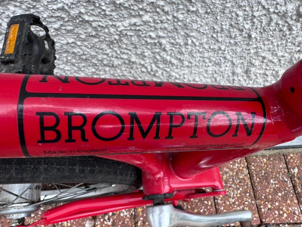 Brompton C Line M3L (3 Speed)  folding bicycle - Red