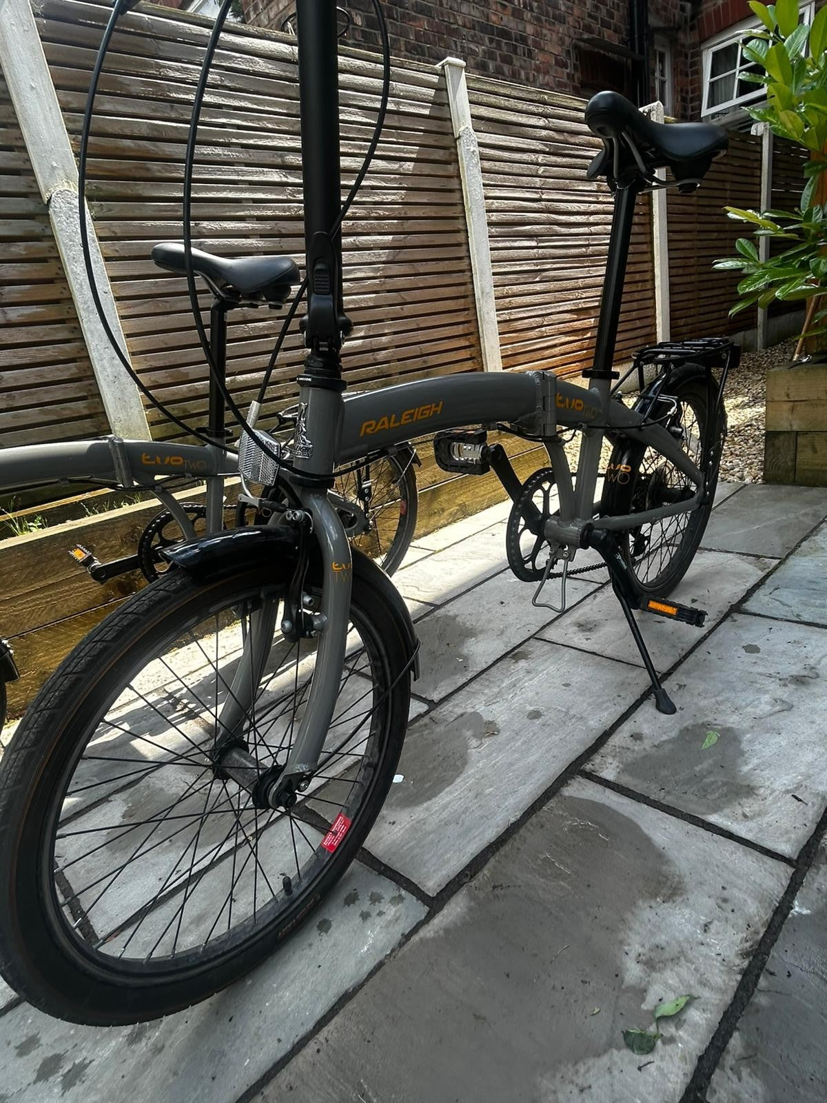 2 x Raleigh Evo Two Fold Up Bike 7 Speed Great Condition Collection Only