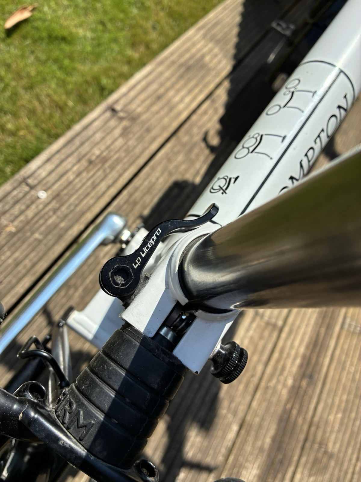 Brompton S2L Folding Bike White