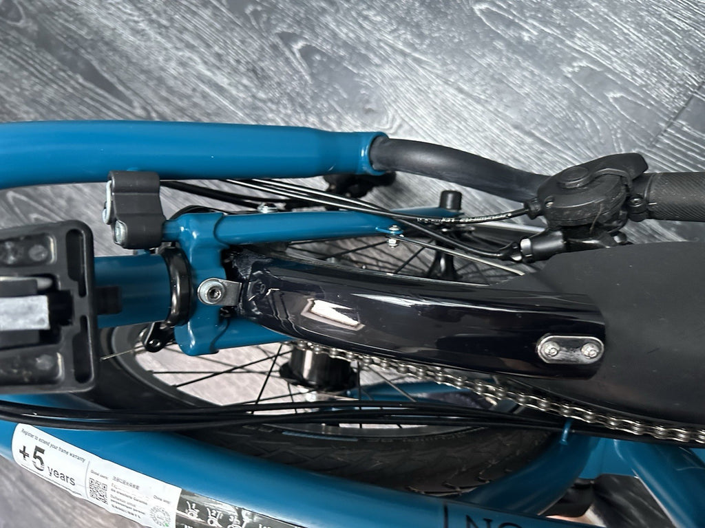 Brompton C Line Explore 6 Speed Low Bar 2024 Folding Bike - Ocean Blue Brand New
