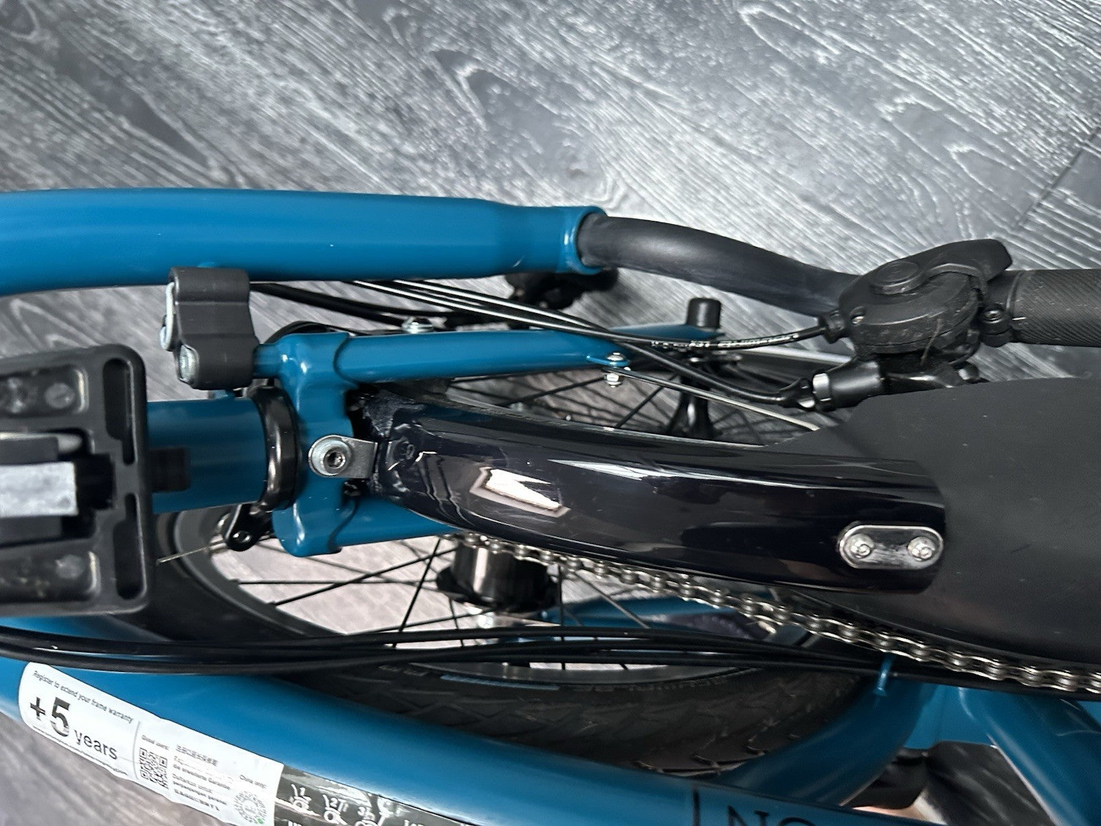 Brompton C Line Explore 6 Speed Low Bar 2024 Folding Bike - Ocean Blue Brand New