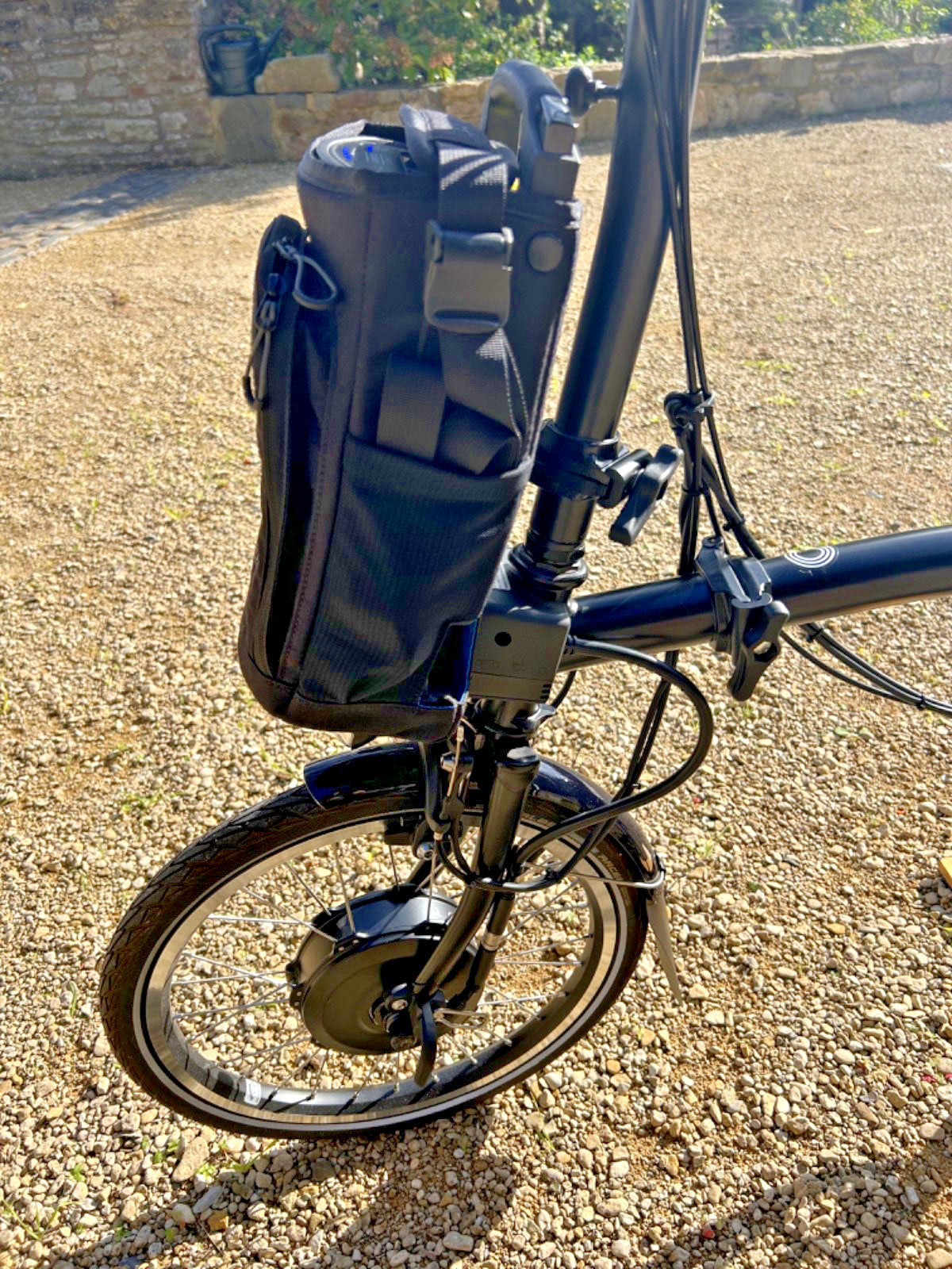 Brompton Electric C-Line folding bike H4L 4-speed black