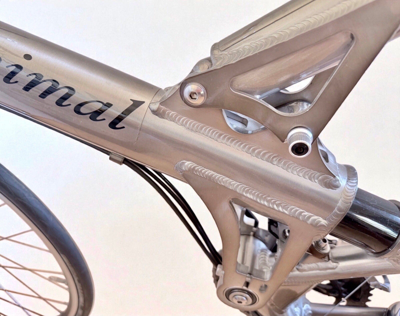 Airnimal Chameleon Elite Ultralight Folding Bike In Very Rare Raw Finish. Mint