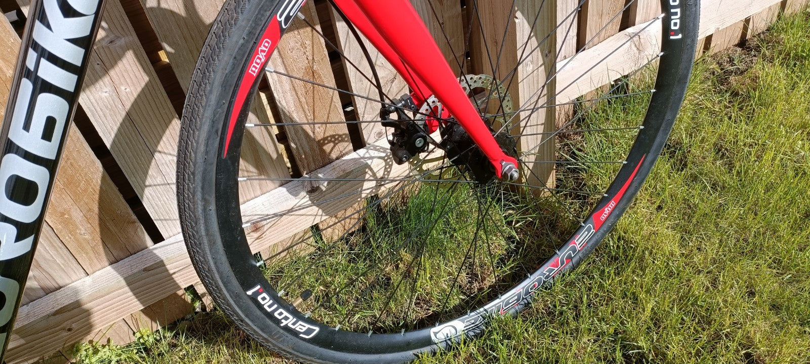 EuroBike XC580 Gravel Bike, with indoor resistance trainer kit