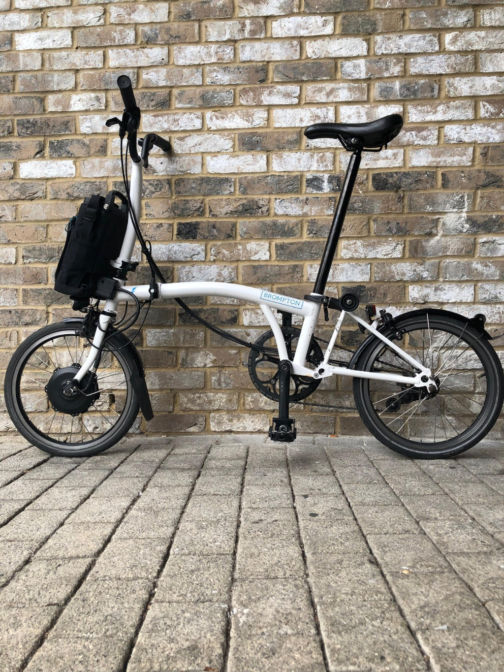 Brompton Electric White Mid 2 Speed (M2L) - Ex-Demo - VERY CHEAP GREAT DEAL!