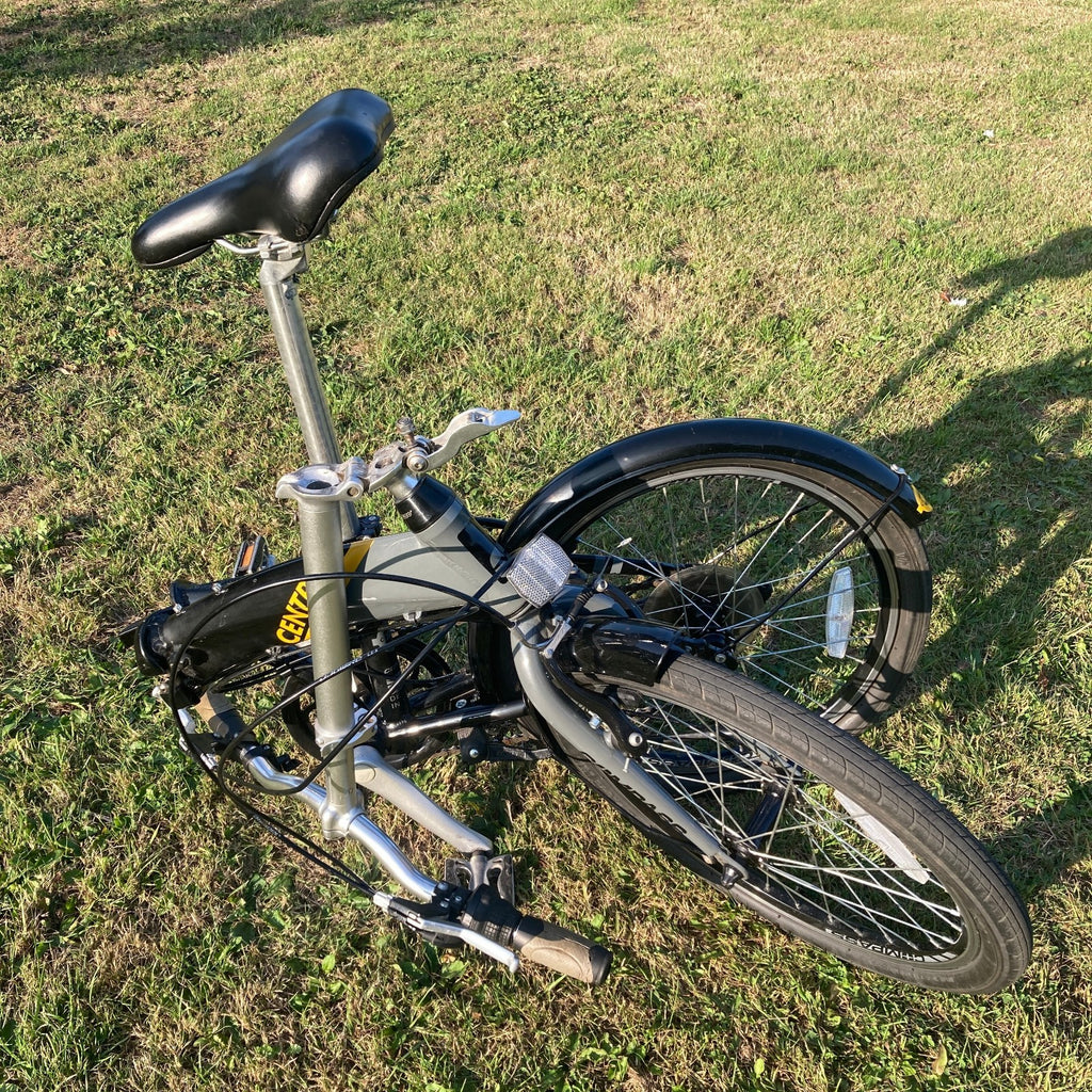 Compass Central Folding Bike 20in 7-speed RevoShift Shimano Gears - Alloy Frame