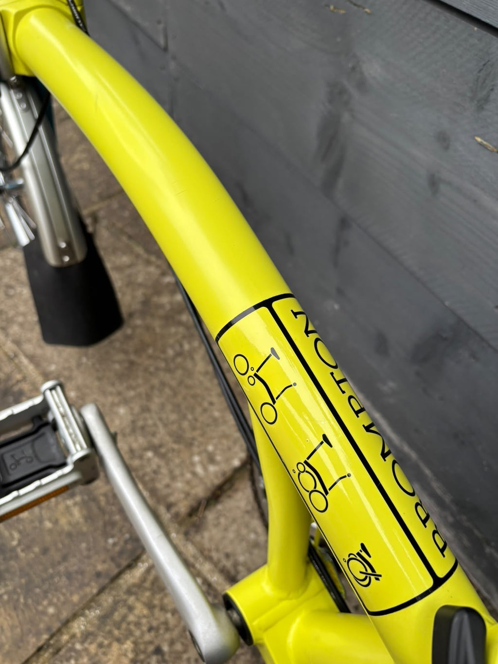 Brompton H3L Folding Bike 3 Speed C Line in Yellow / Blue