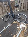Raleigh FOLD 06 Folding Bike 20" Black/Silver, 6 Speed, Mudguards, Rear Rack