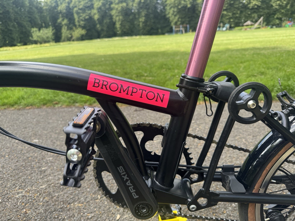 Brompton P-line 4 Speed  Custom Wheels  Carbon / Titanium Parts  Black 9kg