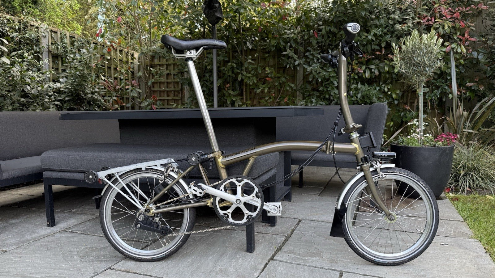 Brompton Gold Lacquer Limited Edition Bike - 6-Speed 2014 Fully upgraded