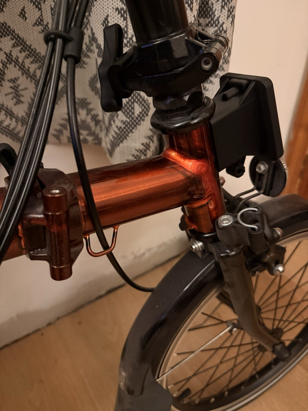 Brompton Flame Lacquer. Black Edition. 6 Speed. C line.