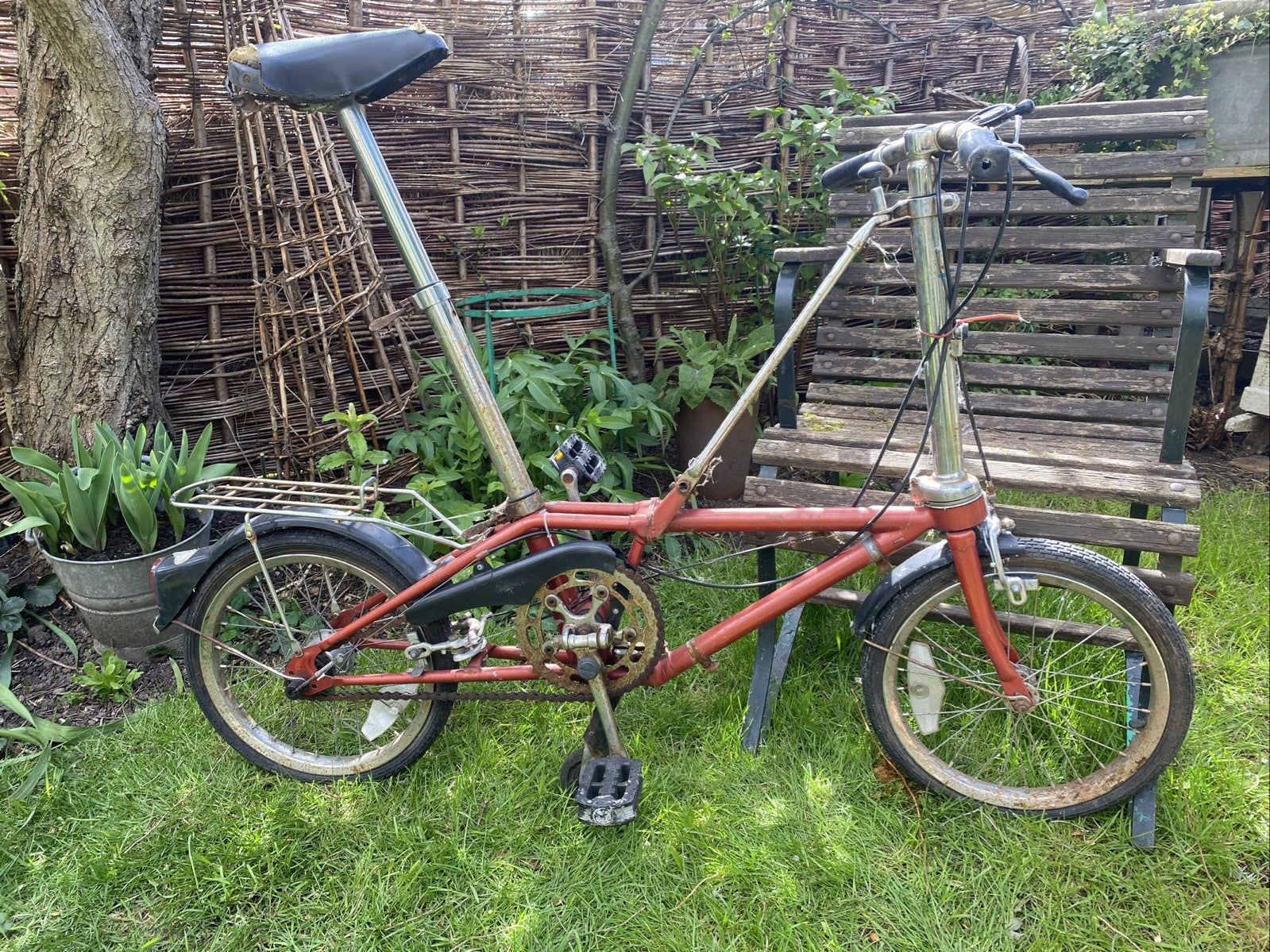 Vintage Dahon Folding Bicycle 3speed For Restoration Barn Find