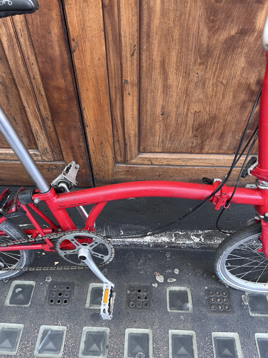 Brompton Bike Red Folding 3 Speed - ✅ FREE & FAST DPD Delivery🚚