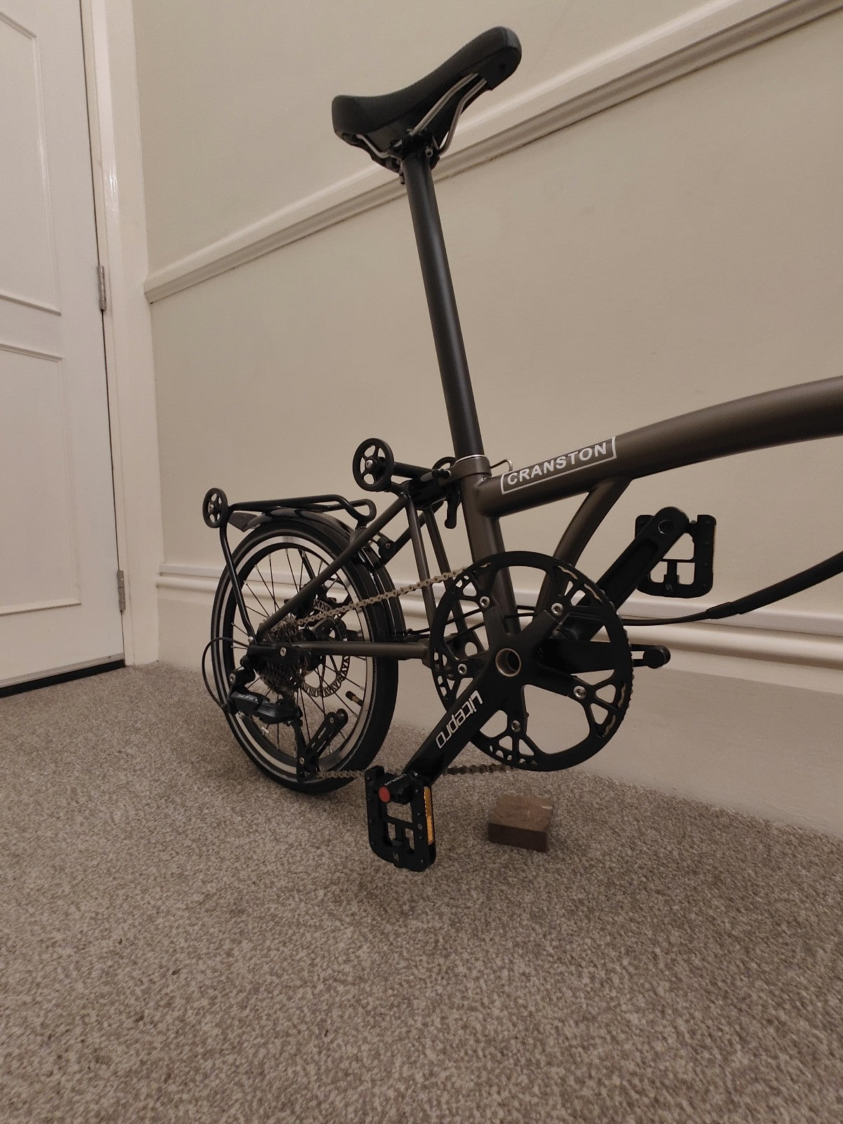 Cranston D9 Brompton‑style Folding Bike 9‑Speed Shimano Hydraulic Disc 16"
