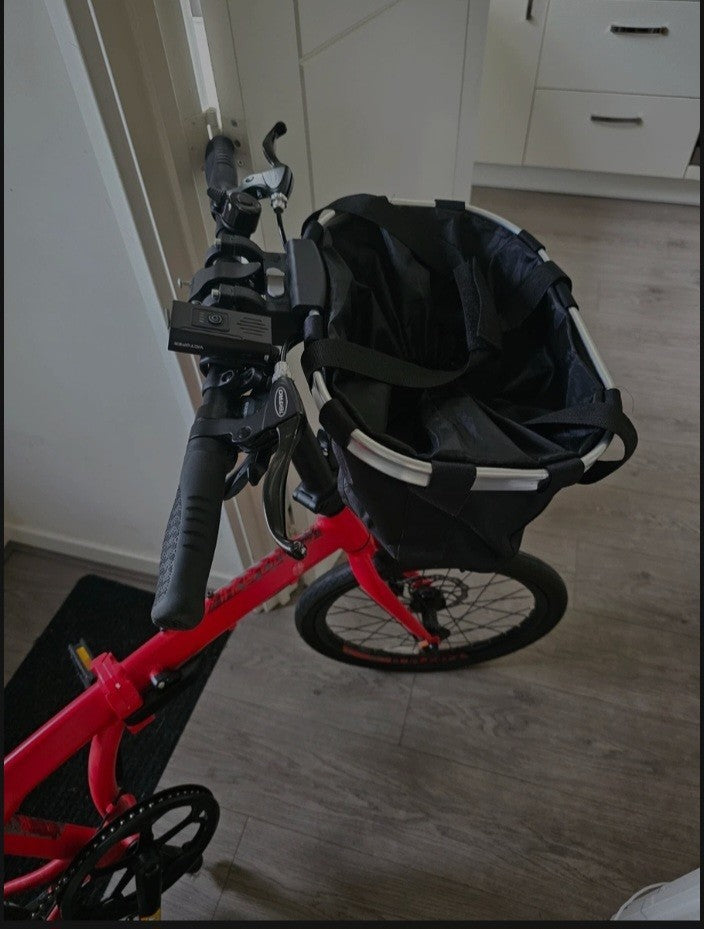 Carrera Transit Folding Bike 20in Wheels Red Flat Bar V-Brake Unisex Adults