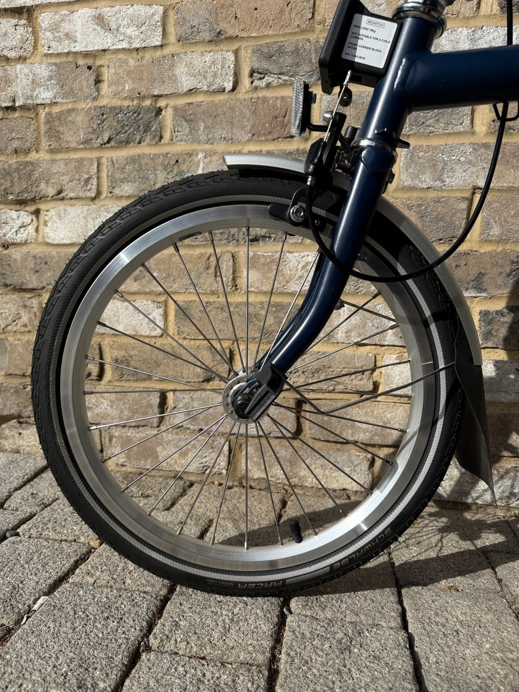 Brompton Tempest Blue 3 Speed Mid C Line M3L - Great Condition - World Shipping