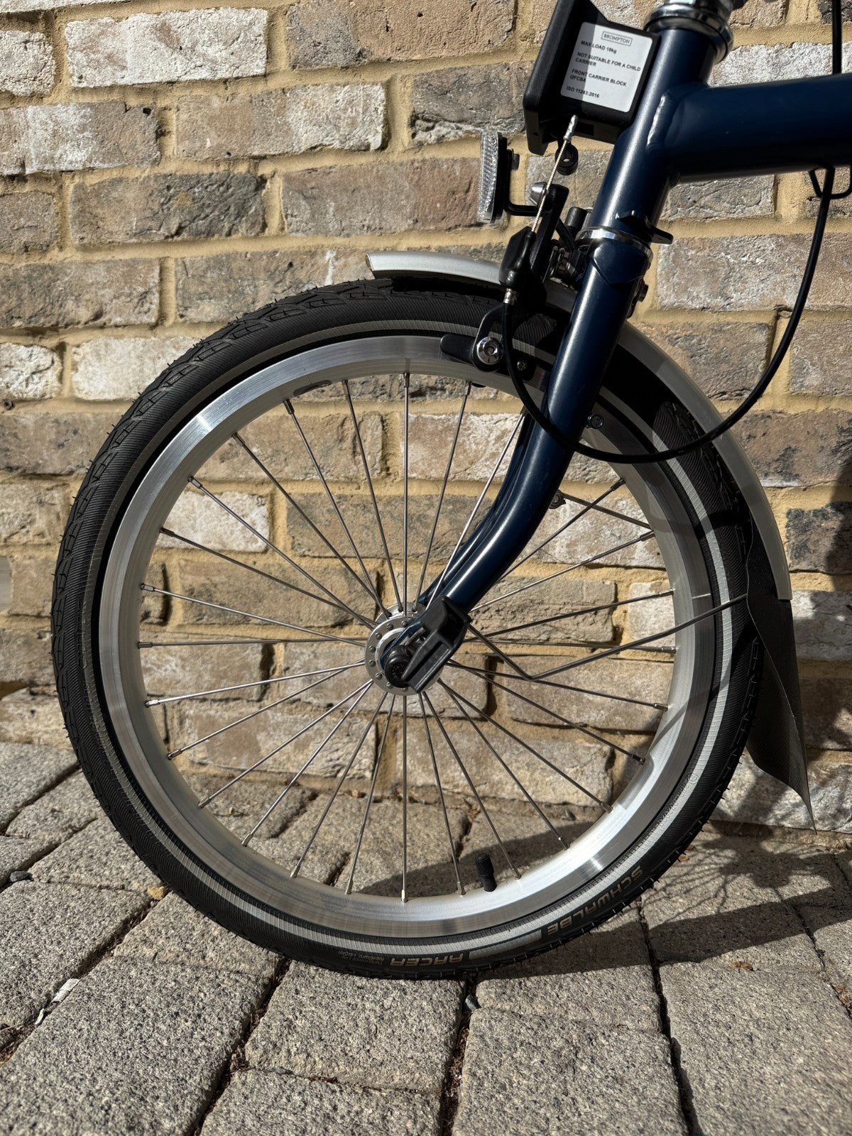 Brompton Tempest Blue 3 Speed Mid C Line M3L - Great Condition - World Shipping