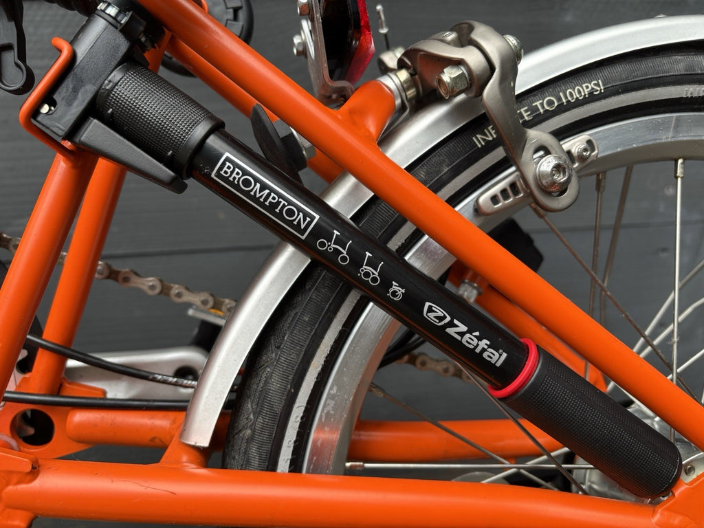 Brompton S3L folding bicycle C Line Equivalent in Orange - Test Ridden Only
