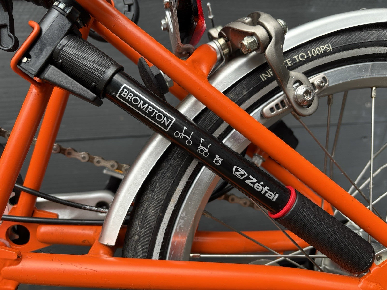 Brompton S3L folding bicycle C Line Equivalent in Orange - Test Ridden Only