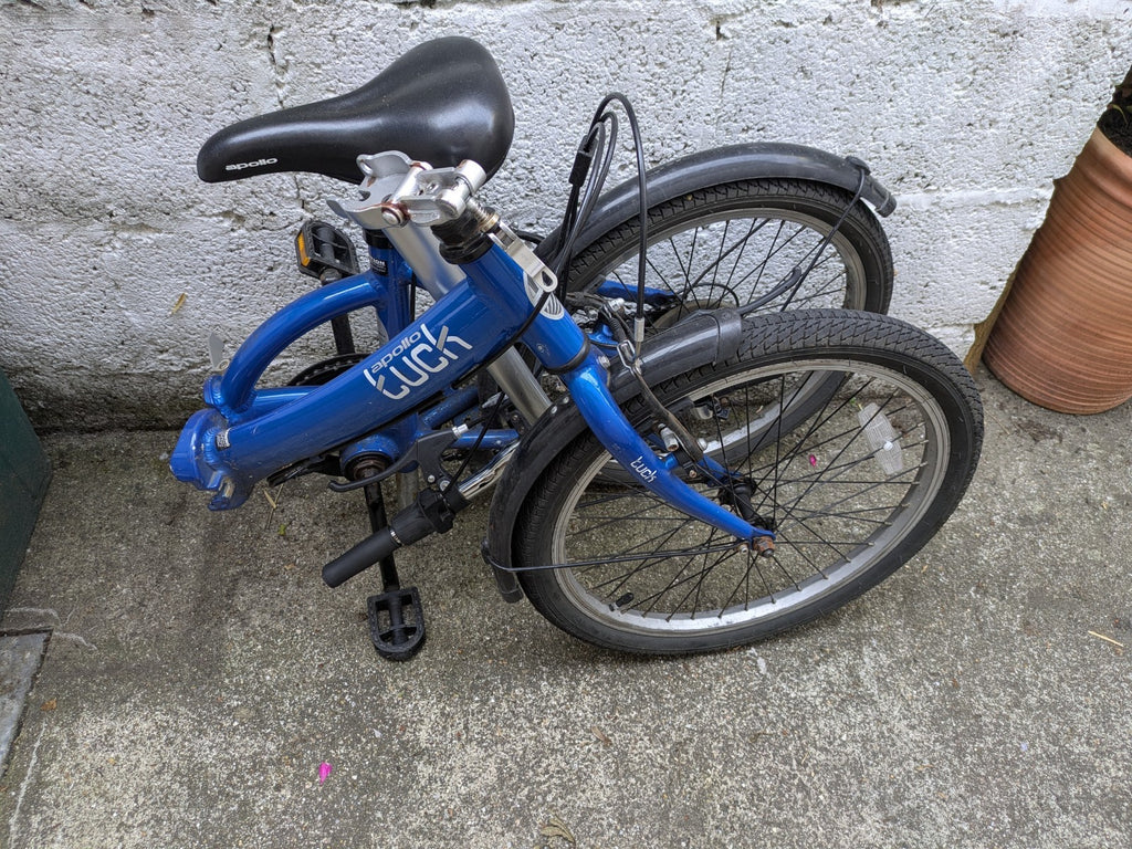 Apollo Tuck 6 Speed 20″ Folding Bike - Blue