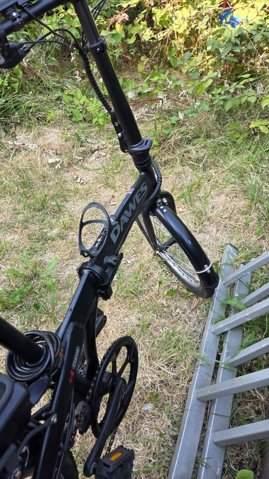 Dawes Curve 20in Folding Bike Black Rear Rack Mudguards