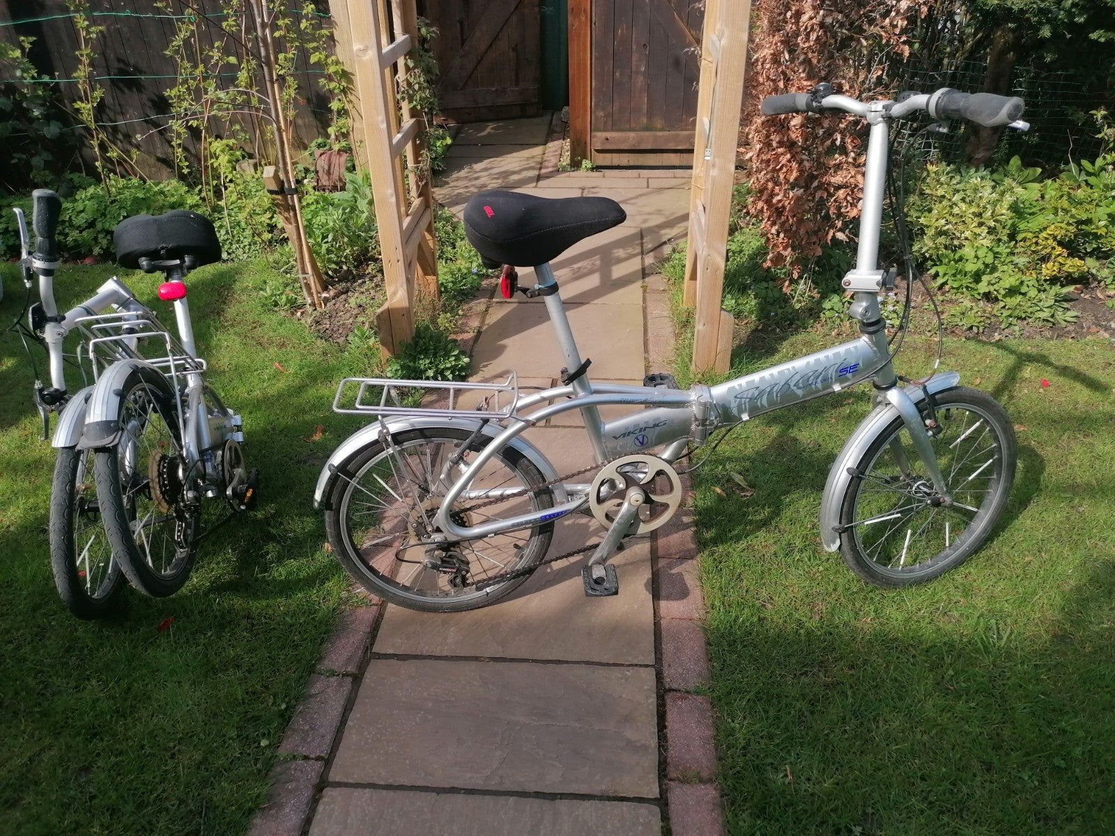 2  Viking Safari Native Folder SE , Alloy frame 20" 6-Speed Folding Bikes Silver