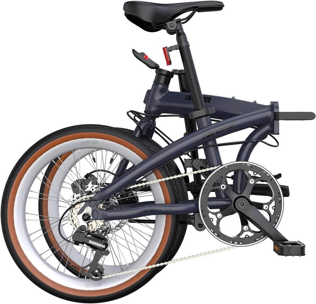 RCB GK4 Folding Bike 20 Inch, Foldable Bicycle with Aluminium Frame, 7-Speed Gea
