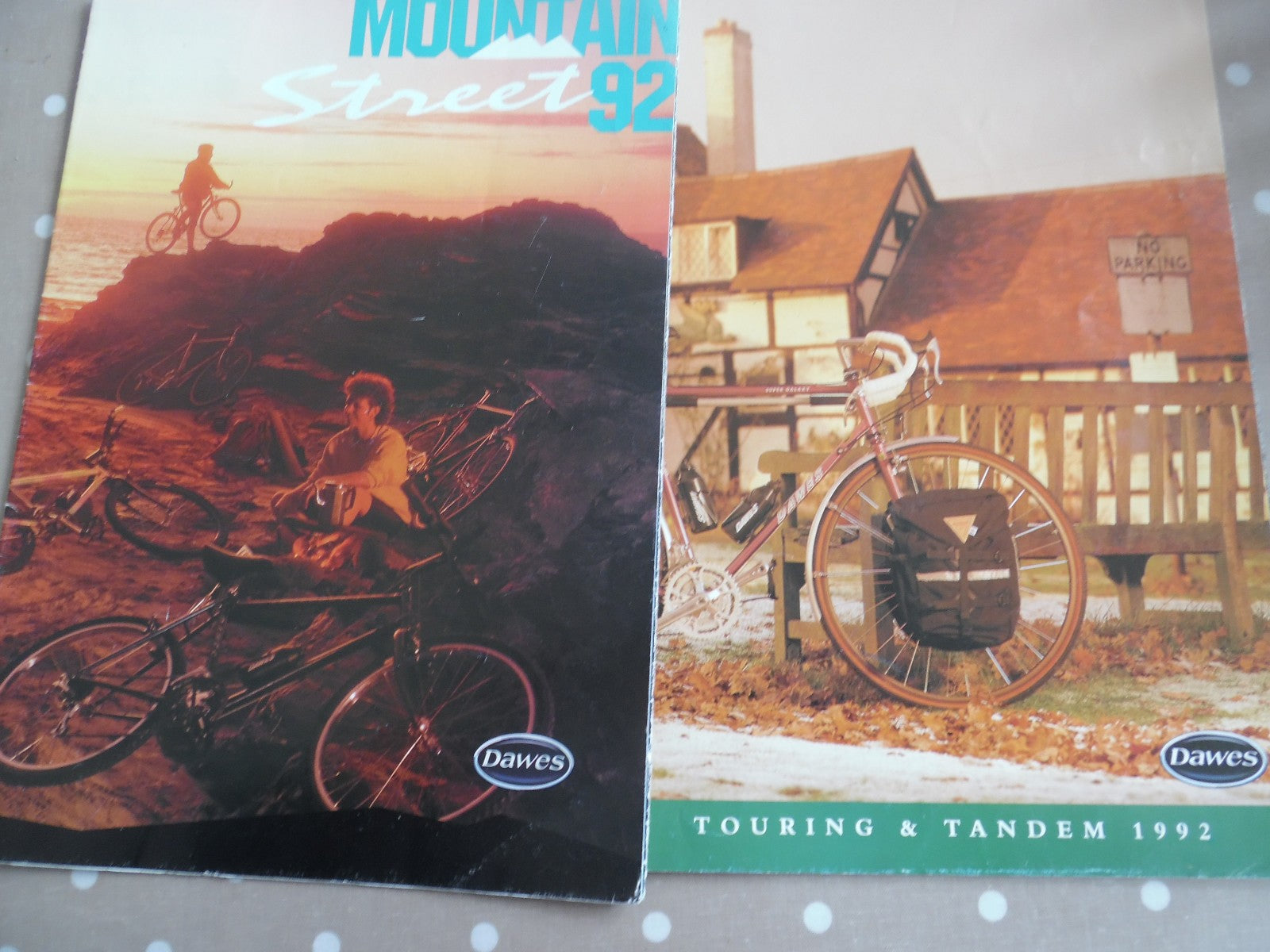 Dawes Cycles 1992 Touring/Tandem & Mountain/Street Brochures fold out type
