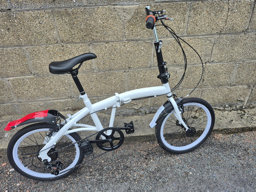 20inch Folding Bike Adjustable 6 Speed Adults Bicycle Alloy Foldable City Bike