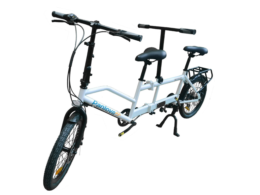 20" Wheel Folding Tandem Bicycle bike, 7 SP Shimano, Full Disc Brakes -20TF01W5R