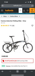 Carrera Intercity Unisex 8 Speed 20'' Wheels Compact Folding Bike - RRP £400