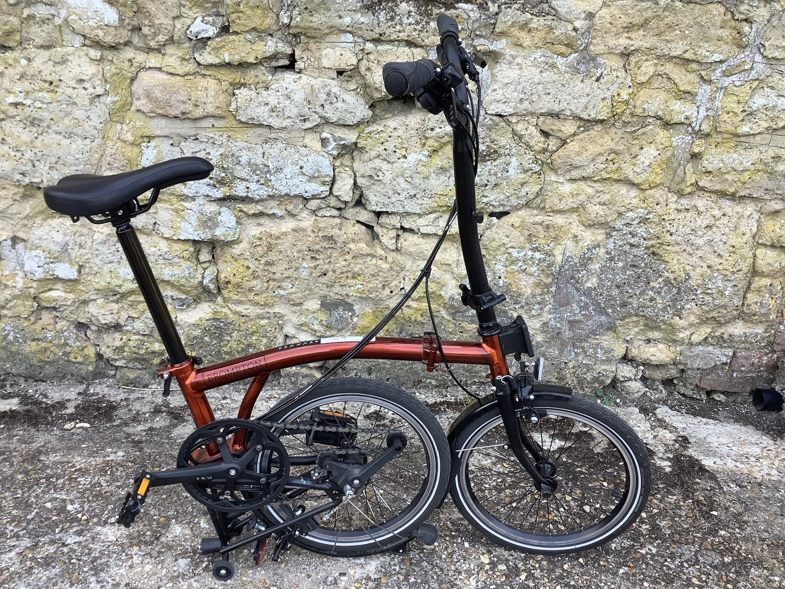 2023 Brompton C Line Explore 6 speed High Handlebar Flame Lacquer - UK Shipping