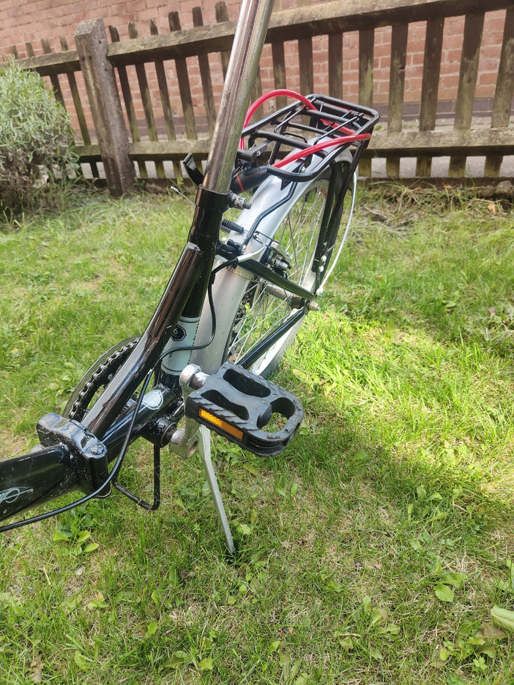 Kingston 20in Folding Bike 6-Speed Black/Silver Rear Rack Fenders + EXTRA'S