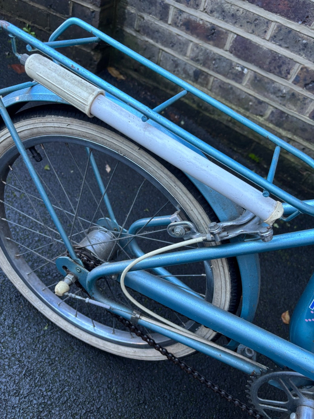BSA folding bike, used, circa 1960/70, blue