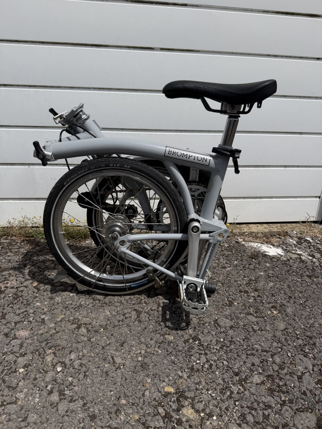 Brompton M3L Folding Bike (2017) – Grey – Original Owner – Receipt/BikeRegister