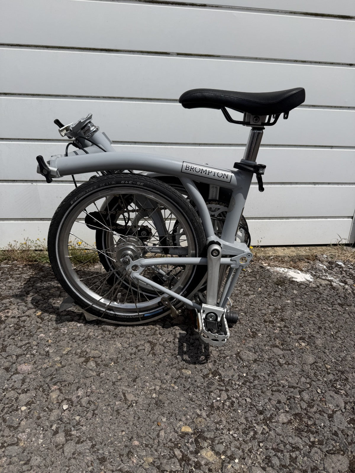 Brompton M3L Folding Bike (2017) – Grey – Original Owner – Receipt/BikeRegister