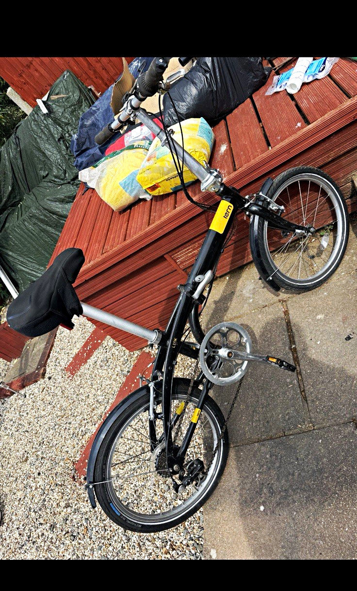 Tern Folding Bike 20in Wheels M Frame Black Flat Bar Side Pull Brakes