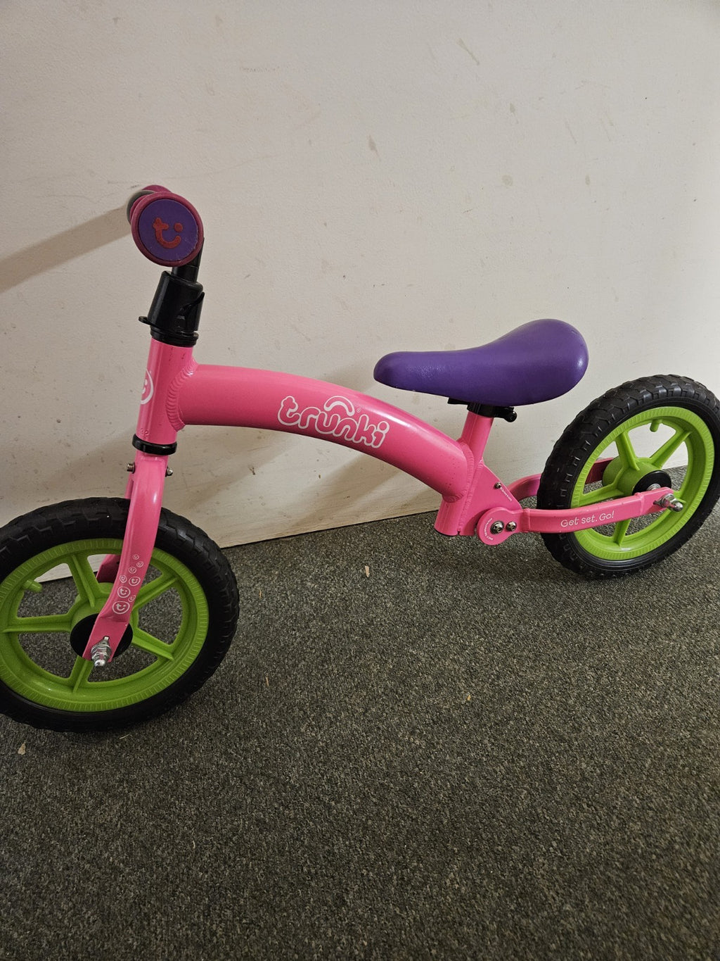 Trunki Folding Balance Bike 12" Wheel - Pink