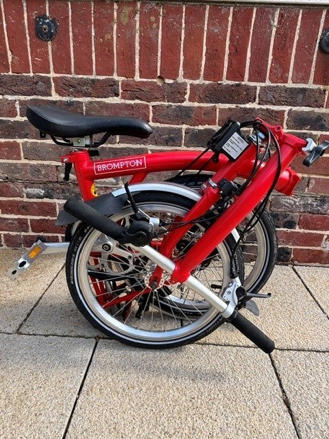 Brompton M3L FOLDING BIKE - RED  (WITH BAG) - EXCELLENT CONDITION