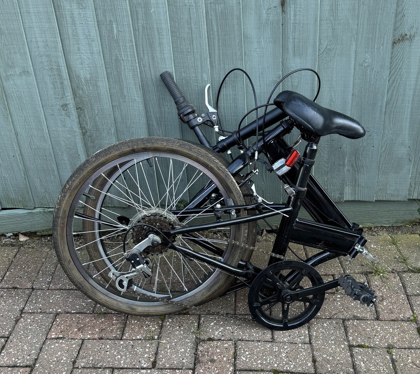 2 Folding Bikes, 1 Red and 1 Black, price is for both, 5 gears.