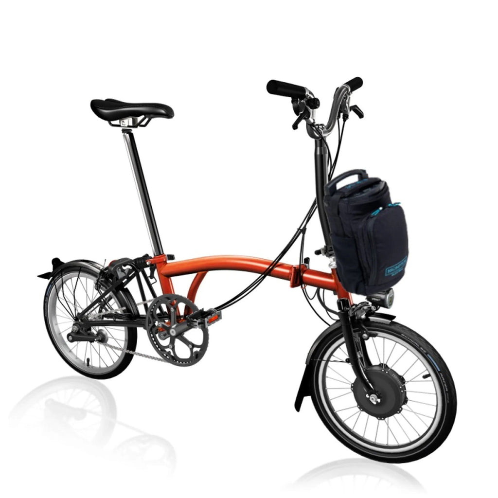 Brompton Ele ctric P Line Urban folding bike, 2024  Flame Lacquer, One size New