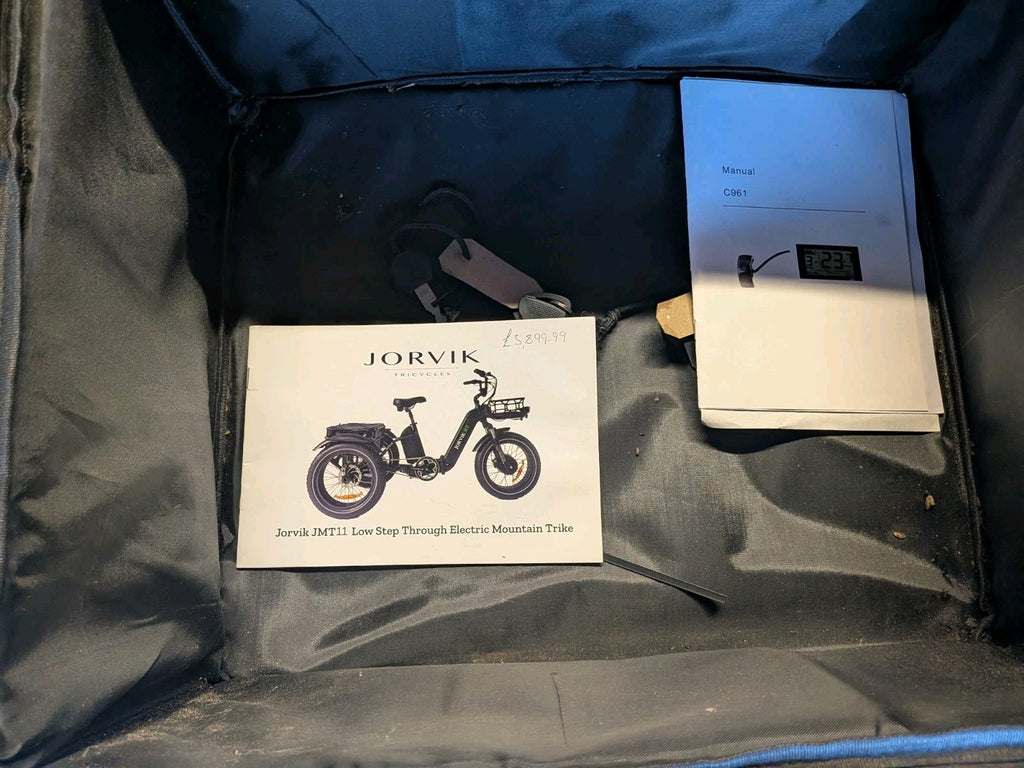 Jorvik JMT11-7 Dual Battery 'E' Folding Tricycle ,Trike,EX-DISPLAY, Delivery Pos