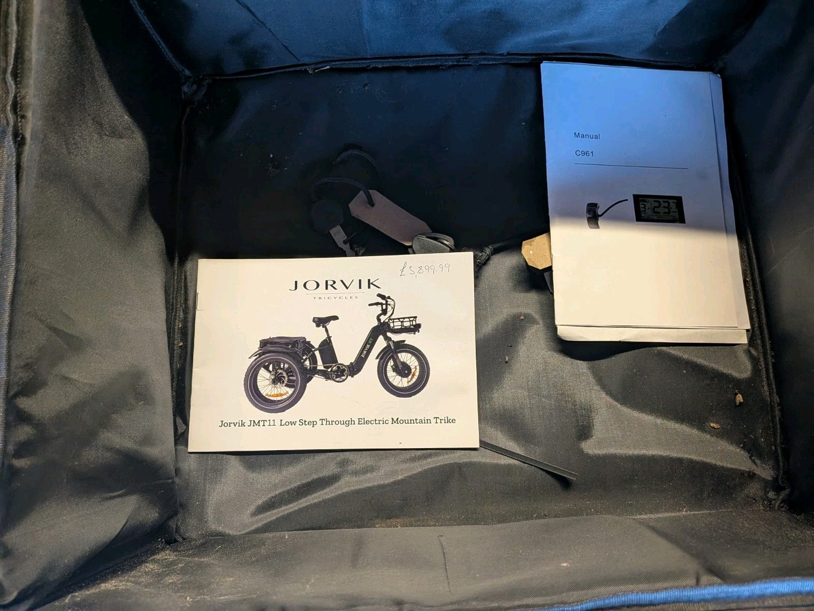 Jorvik JMT11-7 Dual Battery 'E' Folding Tricycle ,Trike,EX-DISPLAY, Delivery Pos