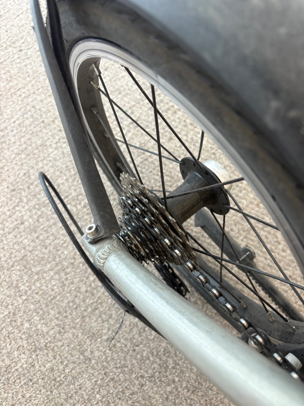 BTWIN tilt 900 folding bike in graphite