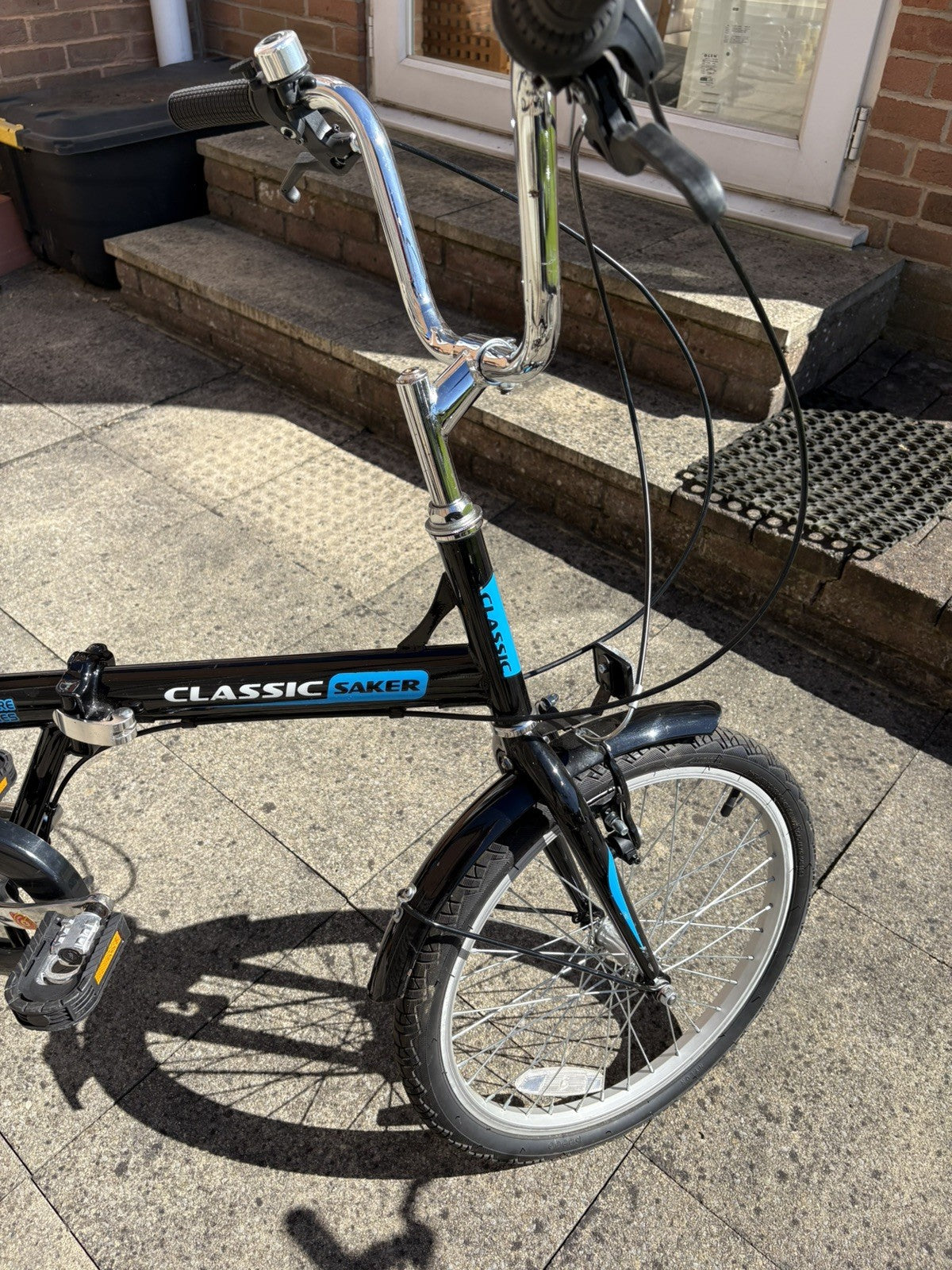 2 x Adults Black Classic Saker Folding Bike Venture Series 20" Shimano 6-speed