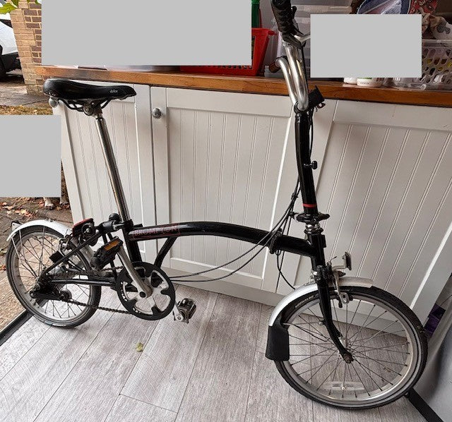 Brompton Folding Bike - 3 Speed -  Elderly and needs some love and attention