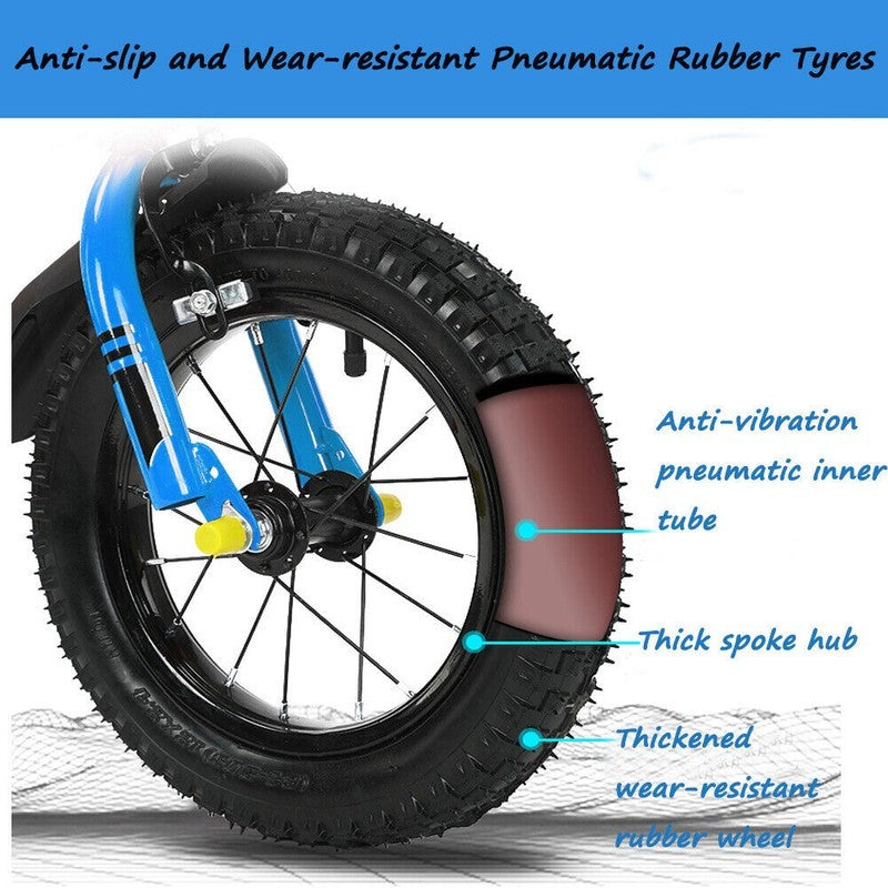 12inch Kids Bike Bicycle Children Boys Girls Foldable Cycle Removable Stabiliser