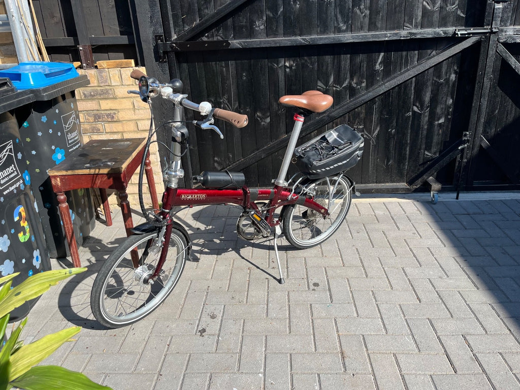 Bickerton  1707 Mark B folding bicycle, red, 7 gears, gel saddle