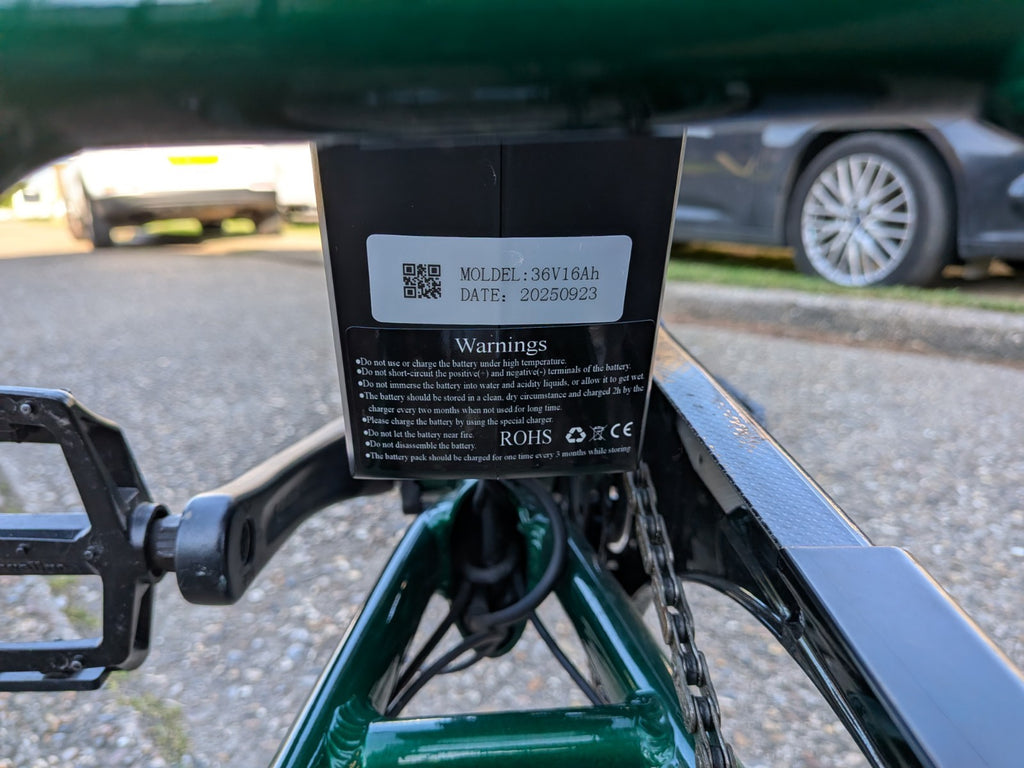 Jorvik Elite Jet E-20 Folding Trike, 32 MILES, BRAND NEW ORIGINAL BATTERY, L@@K