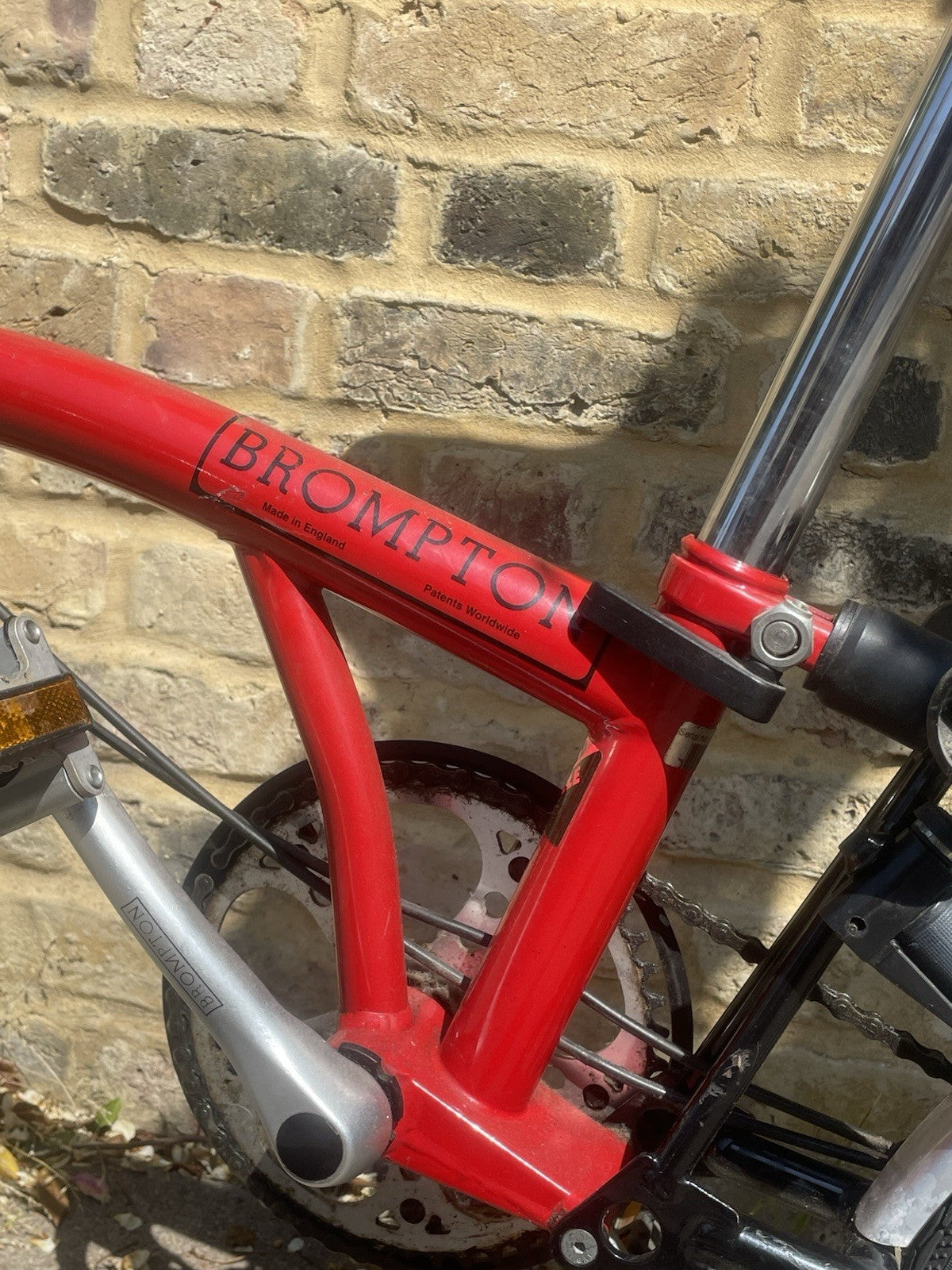 Brompton M3L Folding Bike - Red/Black